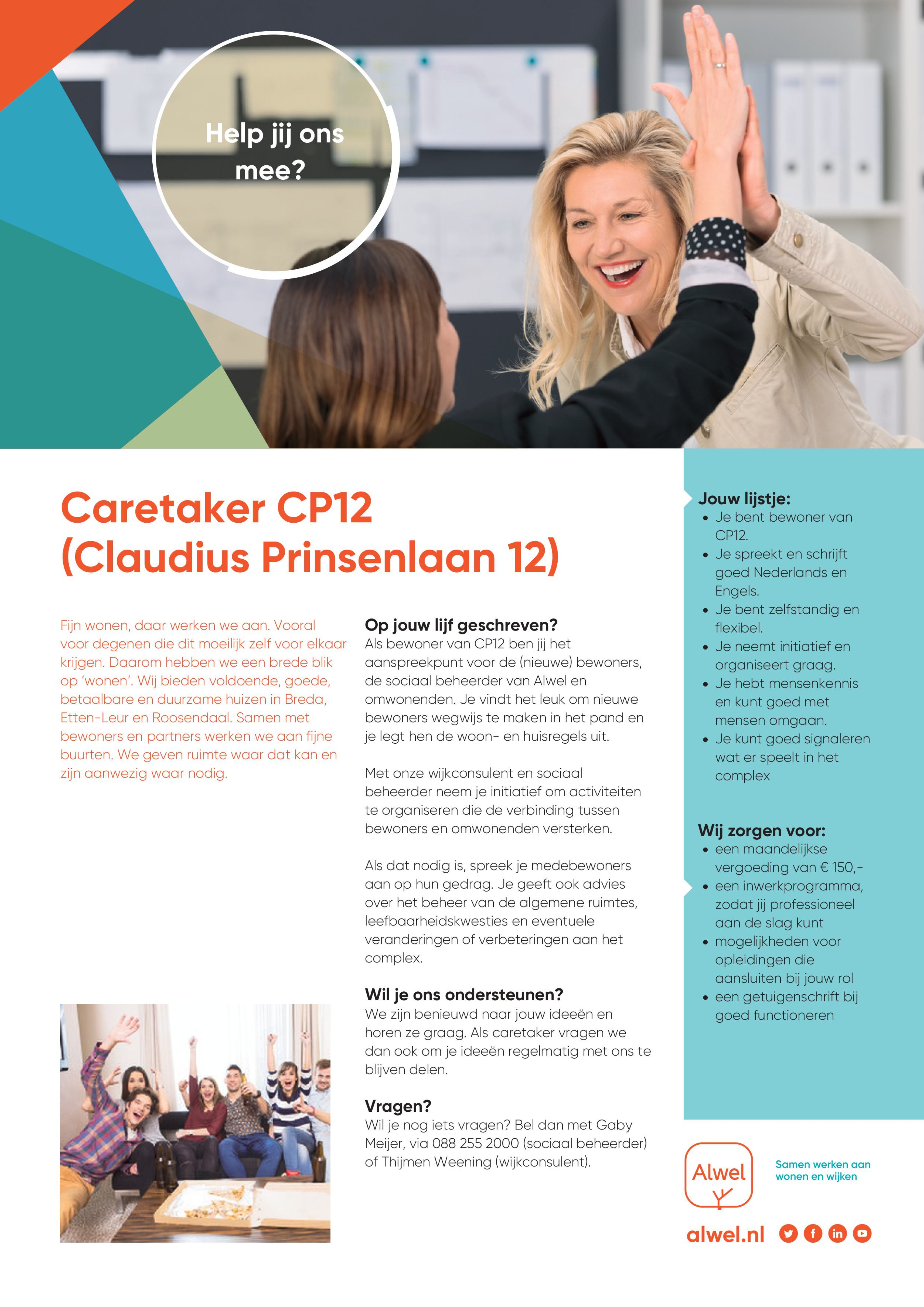 Vacature Caretaker CP12